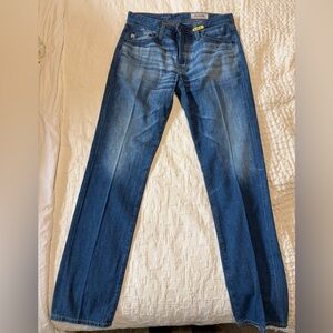 AG Adriano Goldschmied Deep Blue Straight Jeans